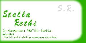 stella rethi business card